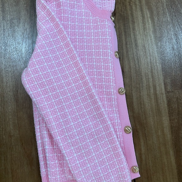 Pink Women's Cardigan Sweater - Picture 6 of 7